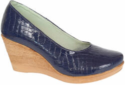 CIUCALETI Pantofi dama casual din piele naturala platforme de 7 cm Mara Bleumarin - P3550BLCR, marimea 41