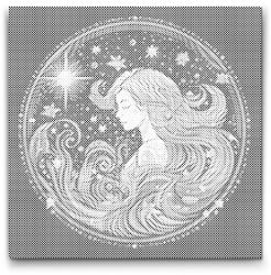  PontPöttyöző - Vízöntő Méret: 50x50cm, Keretezés: Műanyagtáblával, Szín: Piros