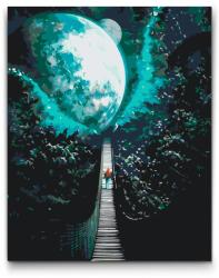  Festés számok szerint - Fák koronája túraútvonal Méret: 30x40cm, Keretezés: Kartonlemezen