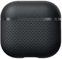 Pitaka Carcasă magnetică din fibră aramidă Pitaka, negru/gri - AirPods 4 (APM2404)
