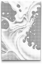  PontPöttyöző - Festékszórás Méret: 20x30cm, Keretezés: Műanyagtáblával, Szín: Fekete