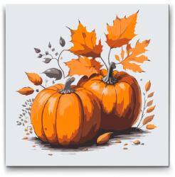  Festés számok szerint - Űszi tök Méret: 50x50cm, Keretezés: Műanyagtáblával