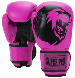 Super Pro Manusi de Box Super Pro Combat Talent Roz Negru (SPBG130-45900-10)