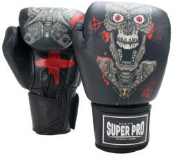 Super Pro Manusi de Box Super Pro Combat Skull Negru Gri (SPBG183-90800-10)