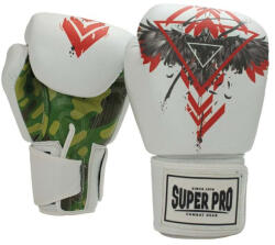 Super Pro Manusi de Box Super Pro Combat Raven Rosu Negru Alb (SPBG184-90800-12)