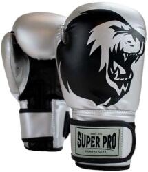 Super Pro Manusi de Box Super Pro Combat Talent Negru Argintiu (SPBG130-85900-8)