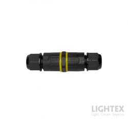 Lightex Кабелен конектор IP68 черен за кабел 3х0.5-1.5мм2 - Lightex (851AS0002118)