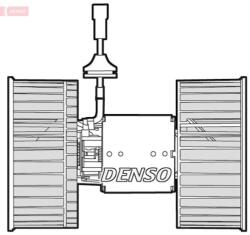 DENSO Vnútorný ventilátor DENSO DEA12001 (DEA12001)