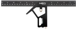 NEO Echer tamplar/dulgher, multifunctional, aluminiu, drept, 30 cm, NEO (72-127) Vinclu