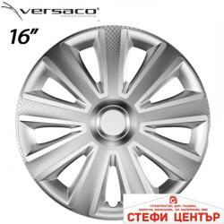 Versaco Тасове за джанти 16'' Versaco Carbon Aviator - Silver (56353) - steficenter