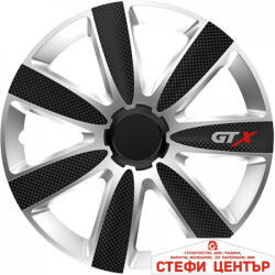 Versaco Тасове за джанти 14'' Versaco Carbon GTX - Black / Silver (56076) - steficenter