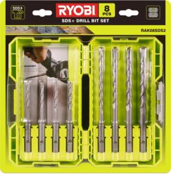 RYOBI Fúrószár Készlet Betonra 8db-os Rak08sds2 5132004209