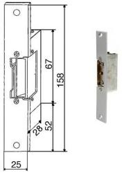  Elektromos Ajtózár 158mm (9510)