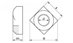 Négylapú Anya 5 Horganyzott Din557 M16 /db