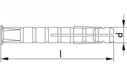  Gx Műanyag Tipli 10x50 /250db