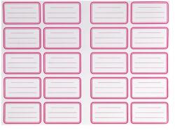 BLUERING Füzetcímke 20 db (60422)