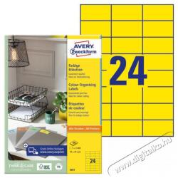 AVERY Univerzális címke sárga (3451)