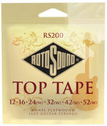 RotoSound RS200 Top Tape Monel Flatwound 12-52