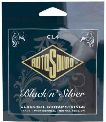 RotoSound CL4 Superia Black and Silver Normal Tension klasszikus gitár húrkészlet - fekete nylon/ezüst