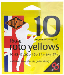 RotoSound R10-8 Roto Yellows Nickel Regular 10-74 (8-húros)