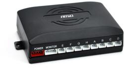 AMiO Tolatóradar Hangjelzéssel 8 Darab Fekete 18 mm-es Szenzorral