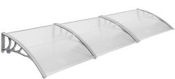  Copertina, marchiza modulara, Gri cu Policarbonat Transparent, 360 x 120 cm (MGT360120)