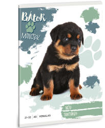 Ars Una Bátor Mancsok: Rottweiler A/5 4-8. osztályos 32 lapos vonalas füzet (53624994)