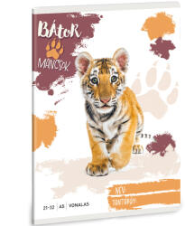 Ars Una Bátor Mancsok: Tigris A/5 32 lapos vonalas füzet (53625014)