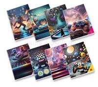 Pigna Electronic Games A4 tűzött 42 lapos vonalas füzet (P1111-2067) (P1111-2067)