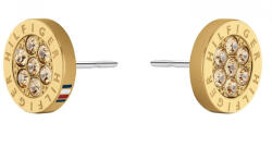 Tommy Hilfiger Cercei fini placați cu aur cu cristale Crystak 2780566