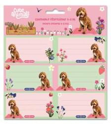 Ars Una Cute Animals Doggie 25 (5458) 3x6 db füzetcímke (ARS_UNA_53834584) (ARS_UNA_53834584)