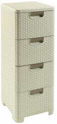 Curver Style 4x14L fiókos polc, fehér (209907)