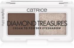 Catrice Diamond Treasures duo fard ochi culoare 01 Hazel Spark 2.8 g