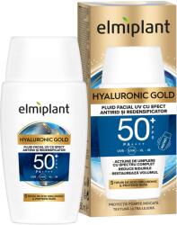 elmiplant HYALURONIC GOLD UV ránctalanító és sűrítő hatású arcápoló folyadék, SPF 50+, 50 ml