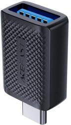 ACEFAST J1 USB-A 3.0 (Aljzat) - USB-C 3.0 (Dugasz) 5Gb/s Adapter - Fekete