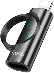 hoco. adapter Lightning (férfi) Type C (női) digitális kijelzővel 2, 4A 27W UA32B fekete