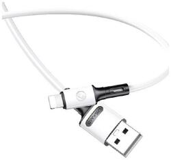 USAMS Adat-/töltőkábel Usams U51 2a Fast Charge Lightning típusú csatlakozó, fehér -sj434usb01 (EMAGMPREF_17843)