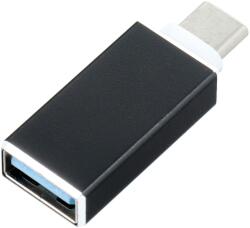 OTG USB A 3.0 (anya) - Type C (apa) adapter fekete