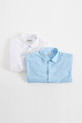 JACK & JONES Jack & Jones, Joe széles gallérú szűk fazonú ing szett - 2 db, Halványkék/Fehér, L (12182995-CASHMERE-BLUE-L)