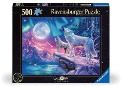 Ravensburger 500 db-os Fluoreszkáló puzzle - Farkasok a holdfényben (12000476) (12000476)