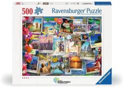 Ravensburger 500 db-os puzzle - World Jigsaw Puzzle Championship - Képeslapok (12001489) (12001489)