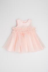Abel & Lula kiszélesedő fazonú ruha horgolt csipkével, Pasztellrózsaszín, 98 CM (5011-002-36M)