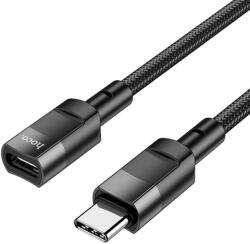 hoco. adapter OTG Type C (apa) to Type C (anya) 3A U107 1, 2 m fekete