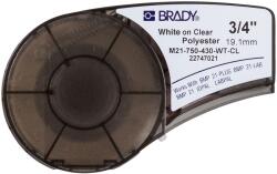 Brady M21-750-430-WT-CL / 139749, poliészter szalag, 19.05 mm x 6.40 m (139749)