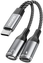 Dudao L13C+ 2 az 1-ben USB-C Adapter - Szürke