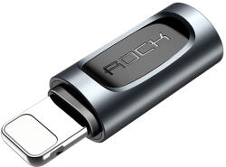ROCK adapter - Lightning (női) - Type C (férfi) - fekete