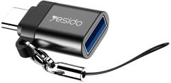 Yesido Adapter OTG GS06 - USB-C (férfi) - USB-A (női) - fekete