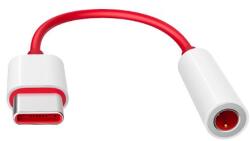 OnePlus USB Type-C - 3.5mm mini audio jack adapter piros