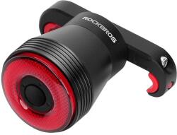 ROCKBROS Q5 Hátsó Biciklilámpa Intelligens Megállási Rendszerrel - Fekete