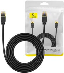 Baseus Cat 7 10Gb Ethernet RJ45 kábel 3m fekete